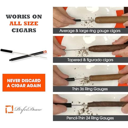 PerfecDraw Precision Cigar Draw Enhancer Tool & Nubber