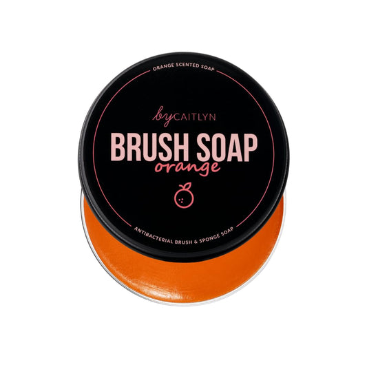 By Caitlyn Collection Antibacterial Makeup Brush & Sponge Cleansing Soap (Orange). Available in 6 Scents. Deep Clean Your Makeup Brushes. Gentle,