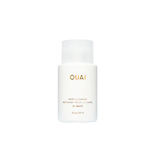 OUAI Body Cleanser, St. Barts Travel Size - Foaming Body Wash with Jojoba Oil & Rosehip Oil to Hydrate, Balance & Soften Skin - Paraben, Phthalate &
