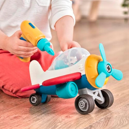 Battat – Wonder Wheels – Take – Apart Airplane – Toy Plane With Drill For Kids – STEM– Developmental Toys – 3+ Years