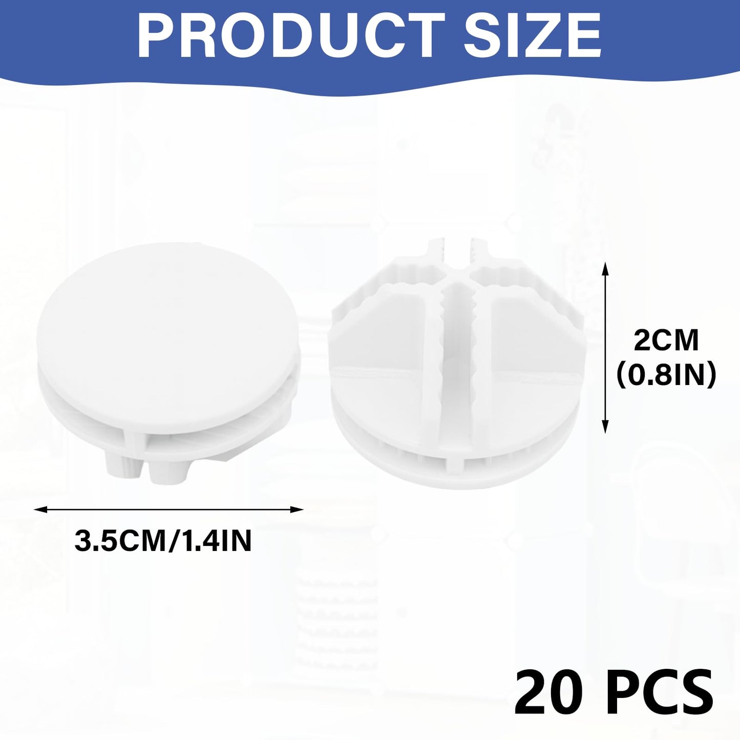 Girihe 20 PCS Storage Cube Connectors, Wirre Grid Storage Accessories C&C Grid Connectors Cubes Storagge Connectorss
