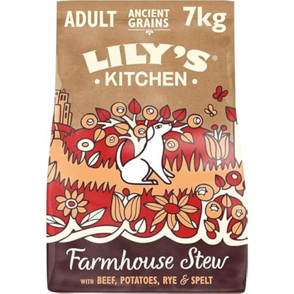 Lily’s Kitchen Made with Natural Ingredients Adult Dry Dog Food Beef Stew with Ancient Grains 7kg Bag