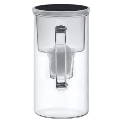 Wessper Glass Water Filter Jug + 1 Water Filter Cartridge | Replacement for Dafi Unimax Aquaphor A5 BRITA Maxtra+ Philips AWP212/10 Filter | 3 Litre |