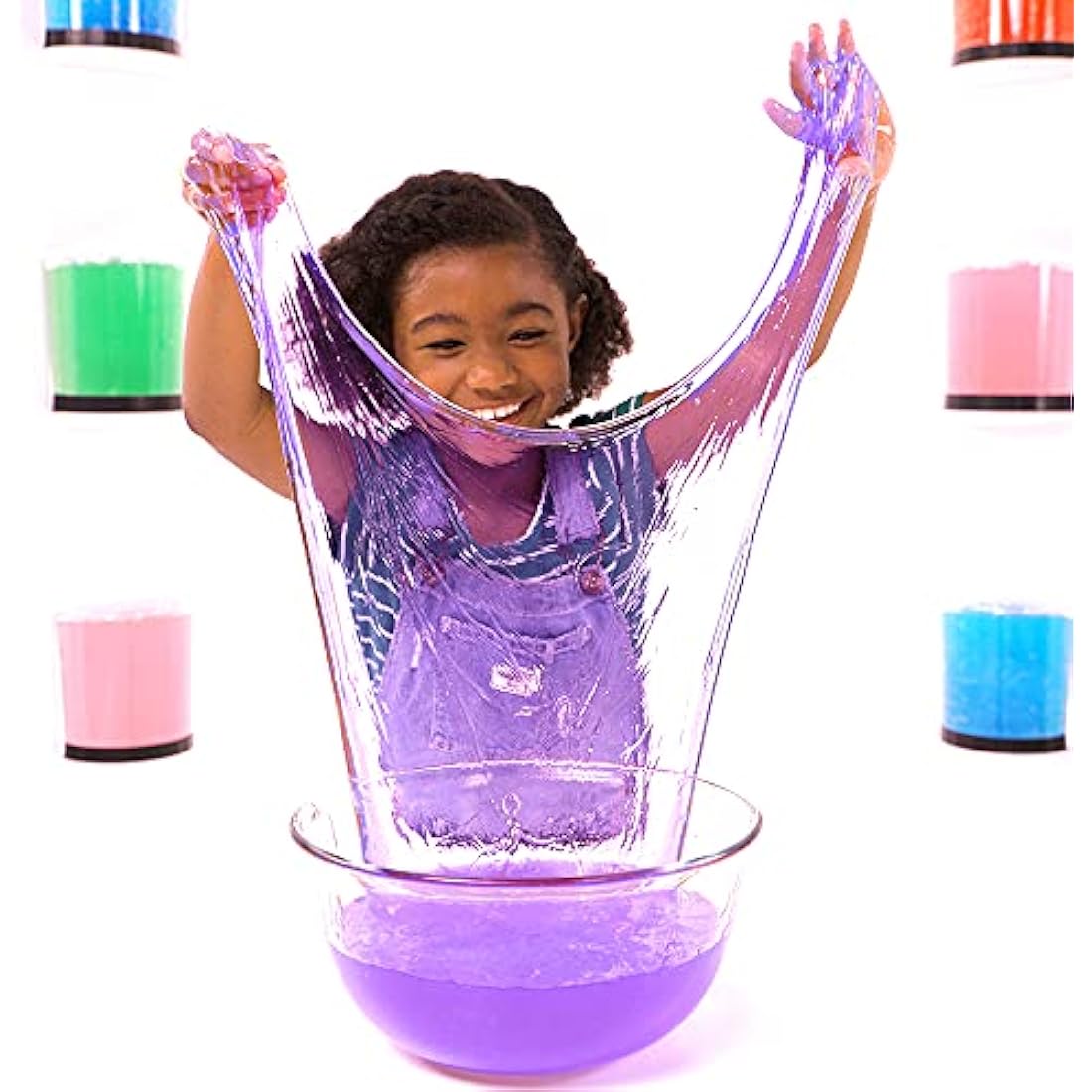 Zimpli Kids Slime Baff Purple & Green, 4 Bath Value Pack, Magically turns water into gooey, colourful slime, 2 x Free Crackle Baff, Children's Sensory & Bath Toy Gift, Certified Biodegradable
