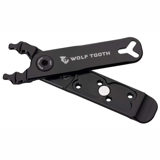 Wolf Tooth - Master Link Pliers - Pack Pliers | Bike Multi Tool Quick Link Pliers with Bike Tyre Levers, Valve Core Remover | Chain Pliers, Chain Link