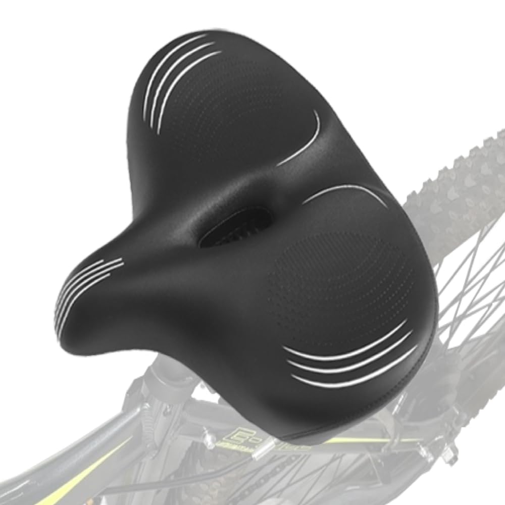 Plus Size Wide E-Bike/Electric Bike Seat Comfort Ride, Tall Asientos para Bicicletas, Ideal as Bicycle Seats for Men or Women with Extra Comfort