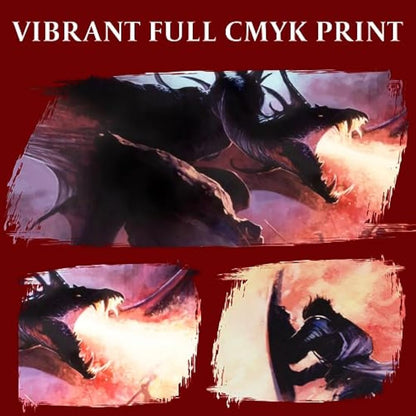 DND DM Screen 5e - D&D Dungeon Master Screen Full Color Print with Customizable Inserts - Dungeons and Dragons GM/Game Master Accessories Gift for Man or Woman. Hide Your Dice Rolls, Maps & Books.