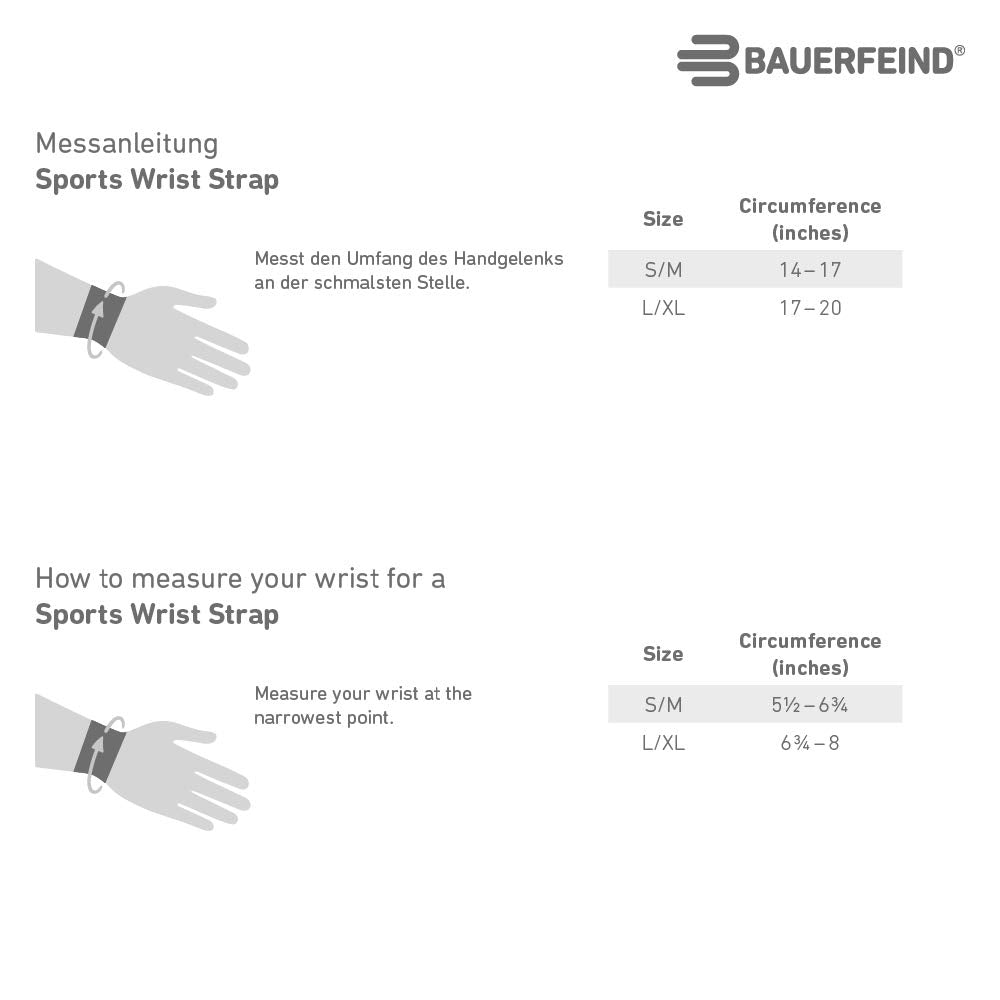 BAUERFEIND, 1 Unisex Sports Wristband, Left/Right Wrist, For Training and Competition, Size: S/M, Pink, 11459471950011
