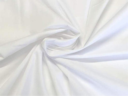 Plain White 100% Cotton Fabric for Arts & Crafts, Dressmaking, Quilting, Sewing, Bedding, Pillowcases, Bunting - 150 CM Extra Wide by BURLAS (White,