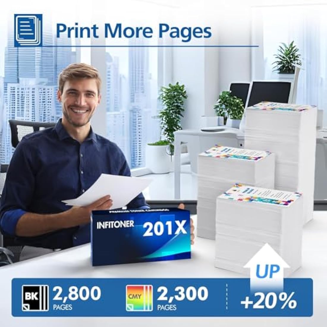 4-Pack 201X 201A CF400X CF400A Compatible for HP M277dw Toner Cartridge Replacement for Color Laserjet pro MFP M277n M252dw M274n M252n M277c6 M277 M252 M274 CF401X ( Black Cyan Yellow Magenta )