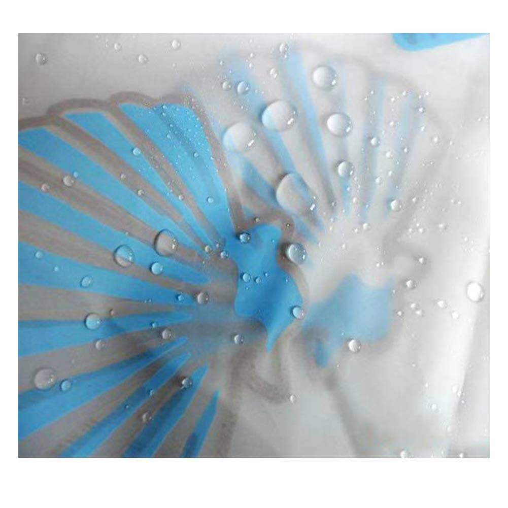 meioro Shower Curtains Ocean Theme Peva Waterproof and Mildew Resistant Bathroom Curtains Home Shower Curtain Liners with Rustproof Grommets and