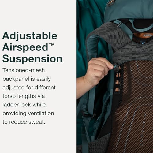 Osprey Renn Women's Backpack, 50L, Dark Charcoal/Gray Wolf, O/S