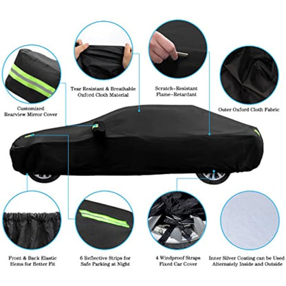 Abdeck Outdoor Full Car Cover - Compatible with Mercedes-Benz GLE-Class 2015-2025 SUV Coupe & ML-Class 2006-2015 SUV - Waterproof All Weather Protection