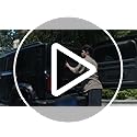 CO-Z Dog Ramp for Car, 160 cm Folding Pet Ramp for Large Dogs up to 90 kg with Non-Slip Rug Surface, Portable Dog Pet Stairs for Car SUV Truck Bed Sofa, Indoor and Outdoor Use