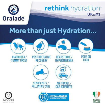 Oralade - Advanced GI+, Oral Rehydration & Gut Support for Pets - Fast and Effective Hydration - Roast Chicken Flavour - Suitable for All Ages - 500ml