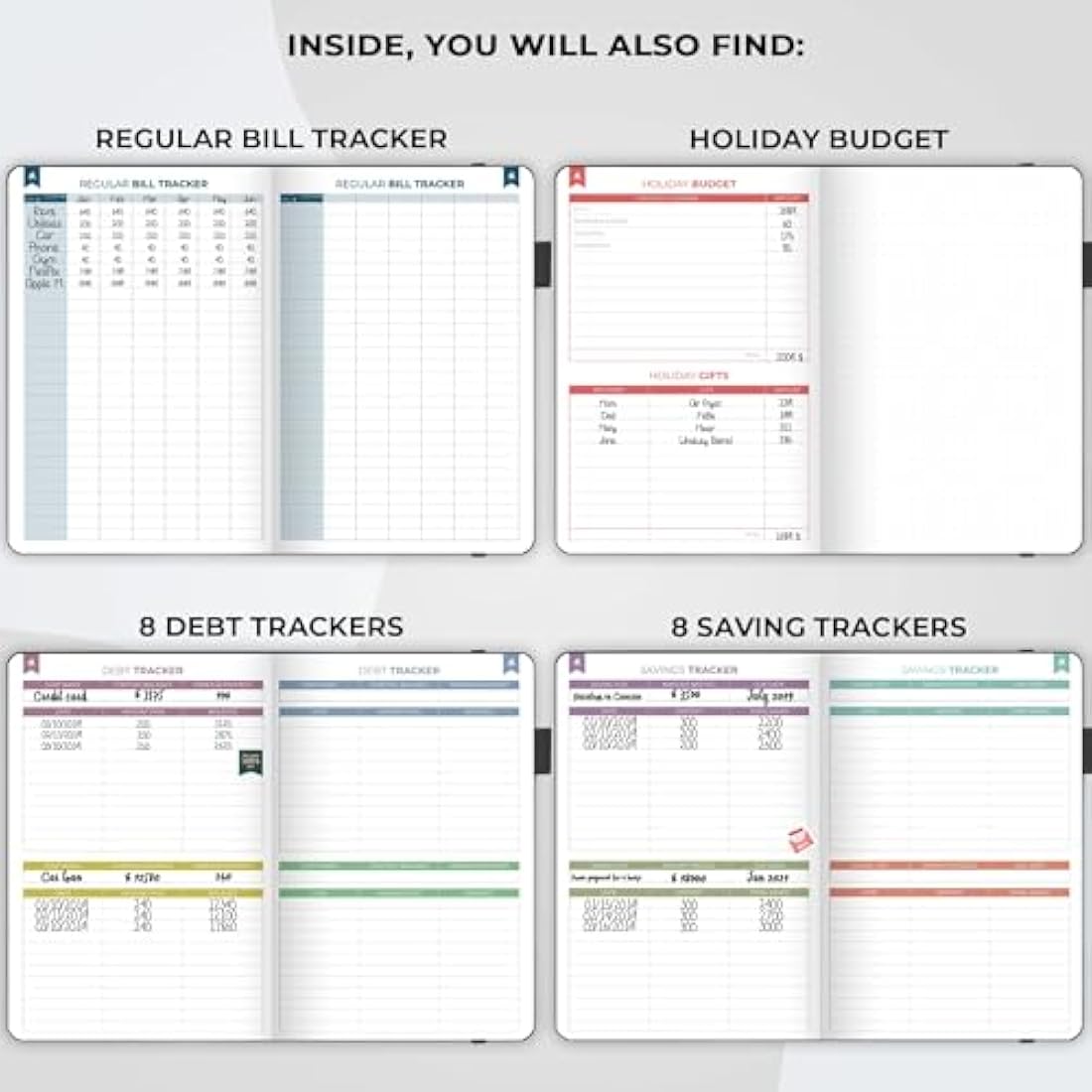 Clever Fox Budget Book 2.0 – Financial Planner & Expense Tracker Notebook. Monthly Budgeting Money Organizer. Compact, 13.5x19cm (Black)