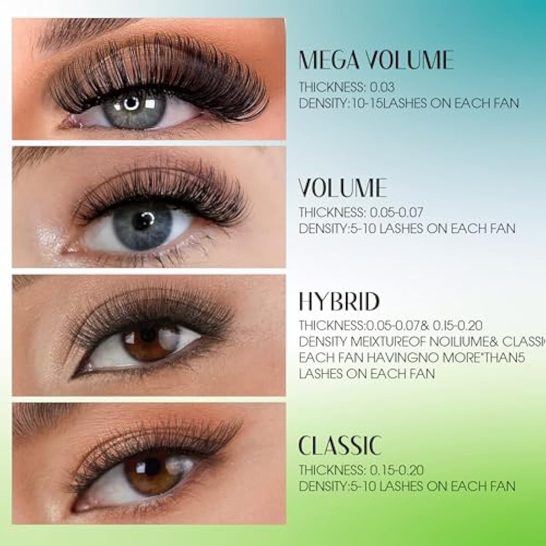Gemerry Easy Fan Lash Extensions D curl 0.07mm 8-14mm Mixed Tray Noir Russian Volume Automatic Blooming Self Fanning Lashes Long Individual Volume 3D 4D 5D 6D 8D Lash Fan (0.07-d curl-mix 8-14mm)