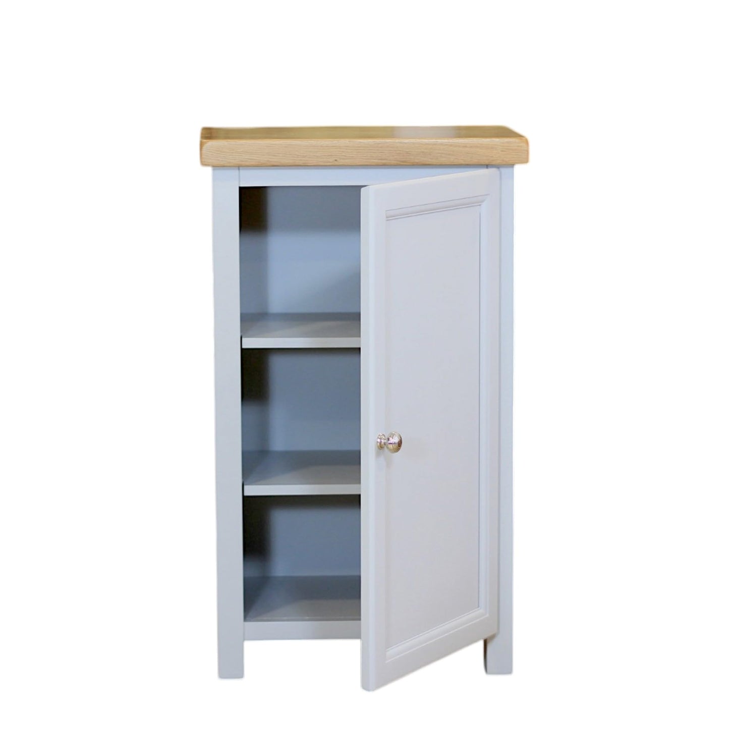 GROF Furniture Cashmere Grey Slim Cabinet, Wooden Shoe Cabinet for Hallway, Storage Unit for Living Room, Hallway Storage Unit 1 Door