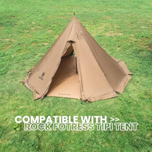 OneTigris Rock Fortress 6 Person Footprint, Ten-sided Tent Groundsheet 5000mm Waterproof Ratings