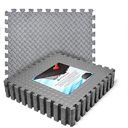 REALIKE Exercise Foam Mat Protective Flooring Mat Eva Puzzle Rubber Cushions Interlocking Tiles Gym Mats for Fitness sport workout Play