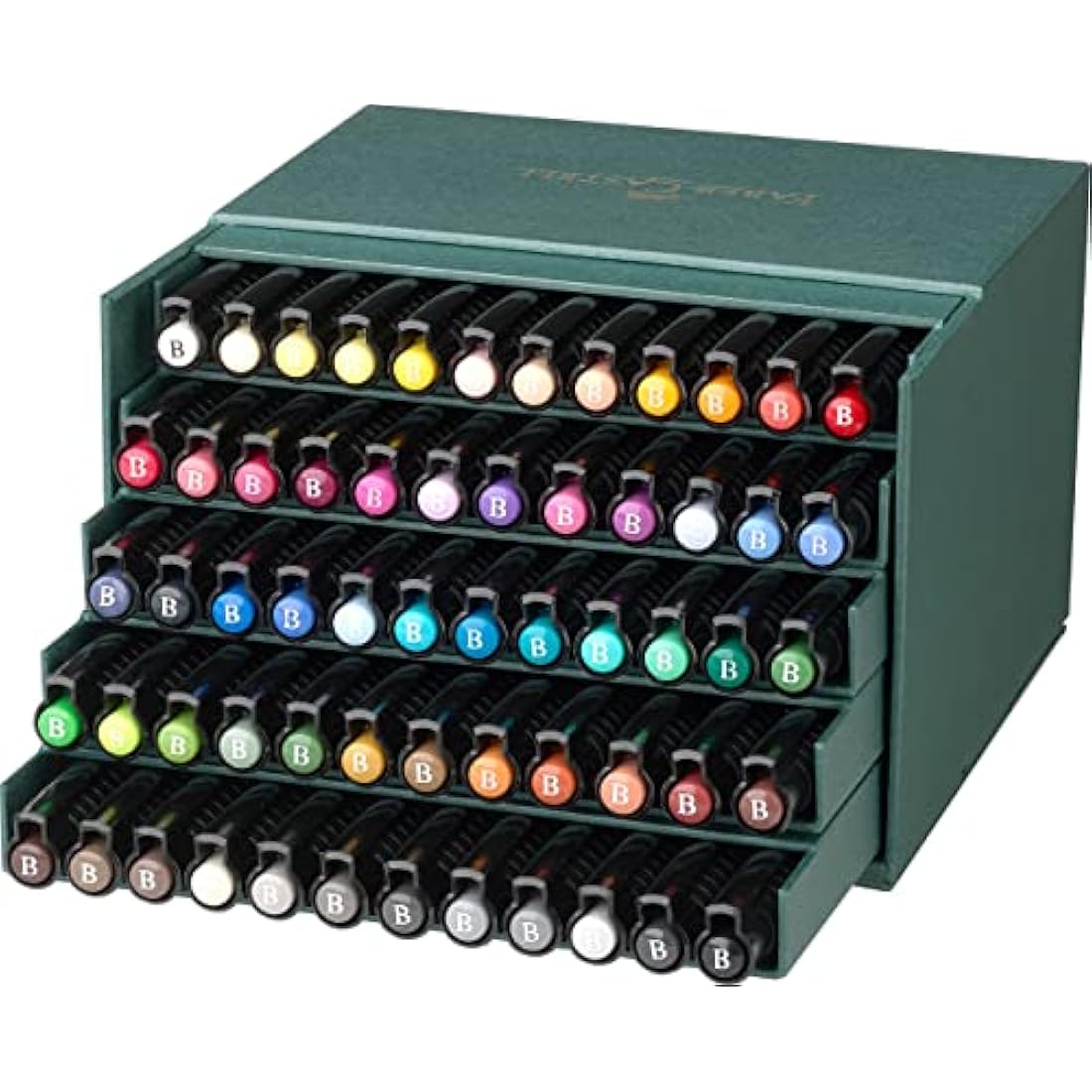 Faber-Castell Art & Graphic Pitt Artist Pen Brush India Ink Pen, Multicoloured, Studio Box Of 60, For Art, Craft, Drawing, Sketching, Home, School, University, Colouring