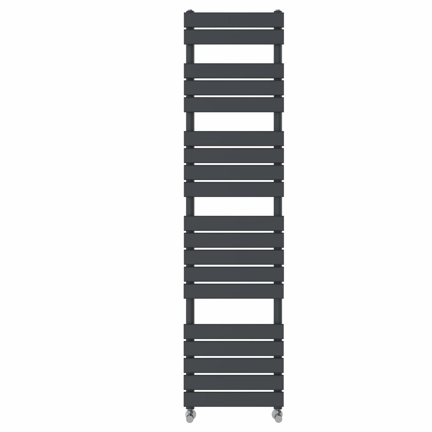 NRG Flat Panel Bathroom Heated Towel Rail Radiator 1800 x 450mm Anthracite