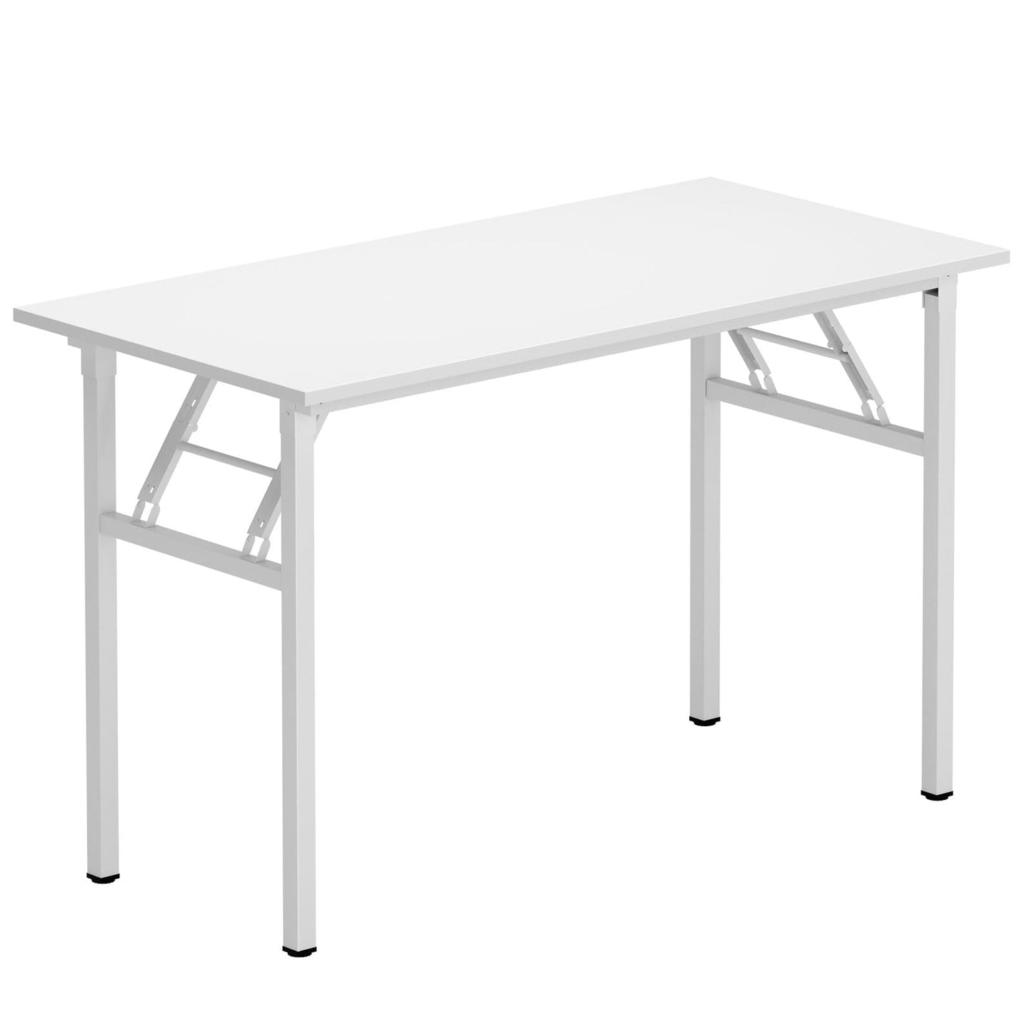 sogesfurniture Folding Table Office Study Writing Desk Computer PC Laptop Table Workstation Dining Gaming Table, No Install Needed, 100x60x75cm