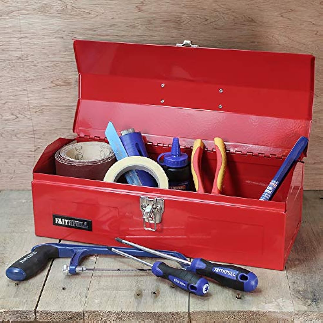 Faithfull FAITBB19 Metal Barn Tool Box 484 mm (19 Inch)