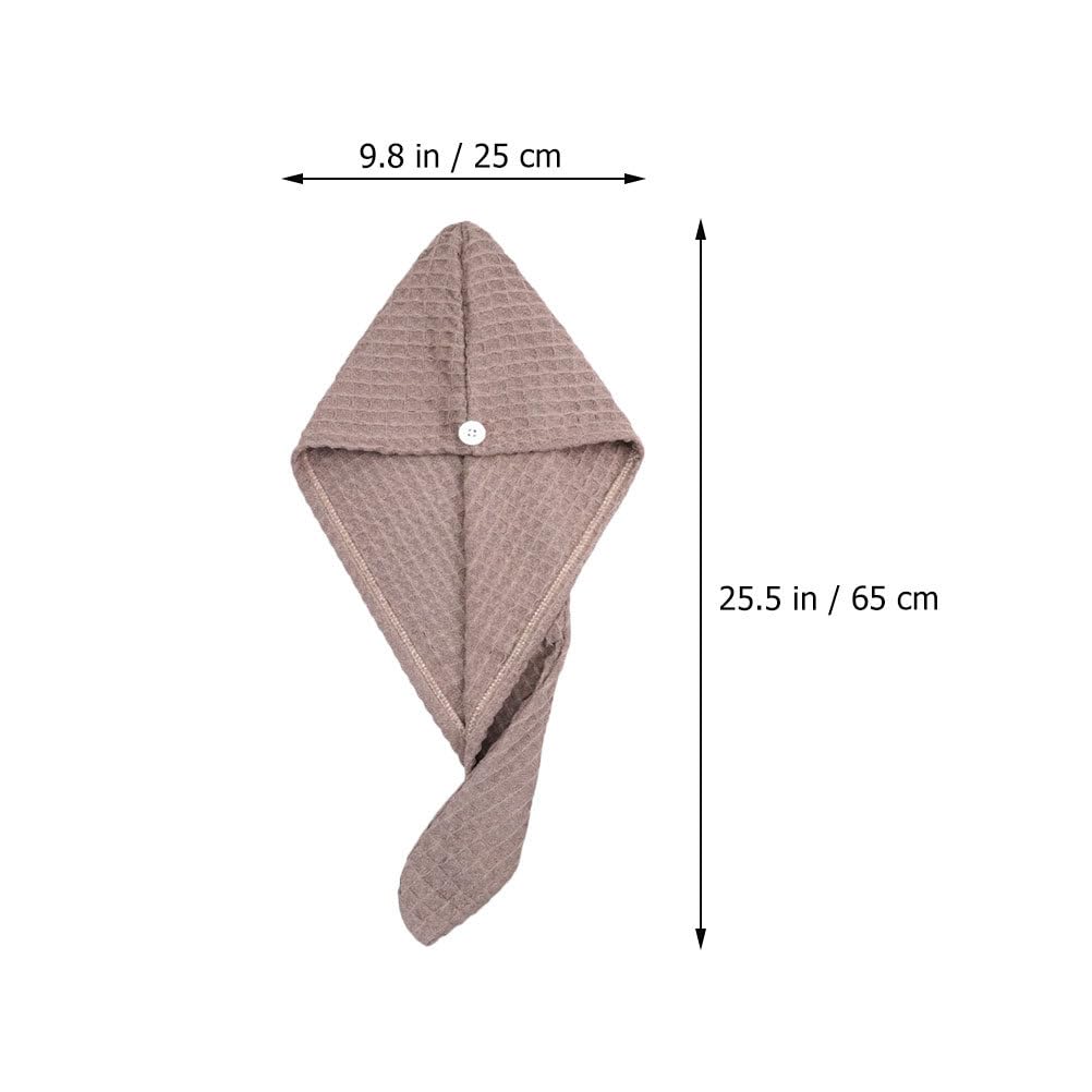 Beavorty 2 pcs Water Absorbent Hair Caps Hair Drying Wraps for Quick Drying Supple Shower Hat for Long Short Curly Straight Permed or Dyed Reduces