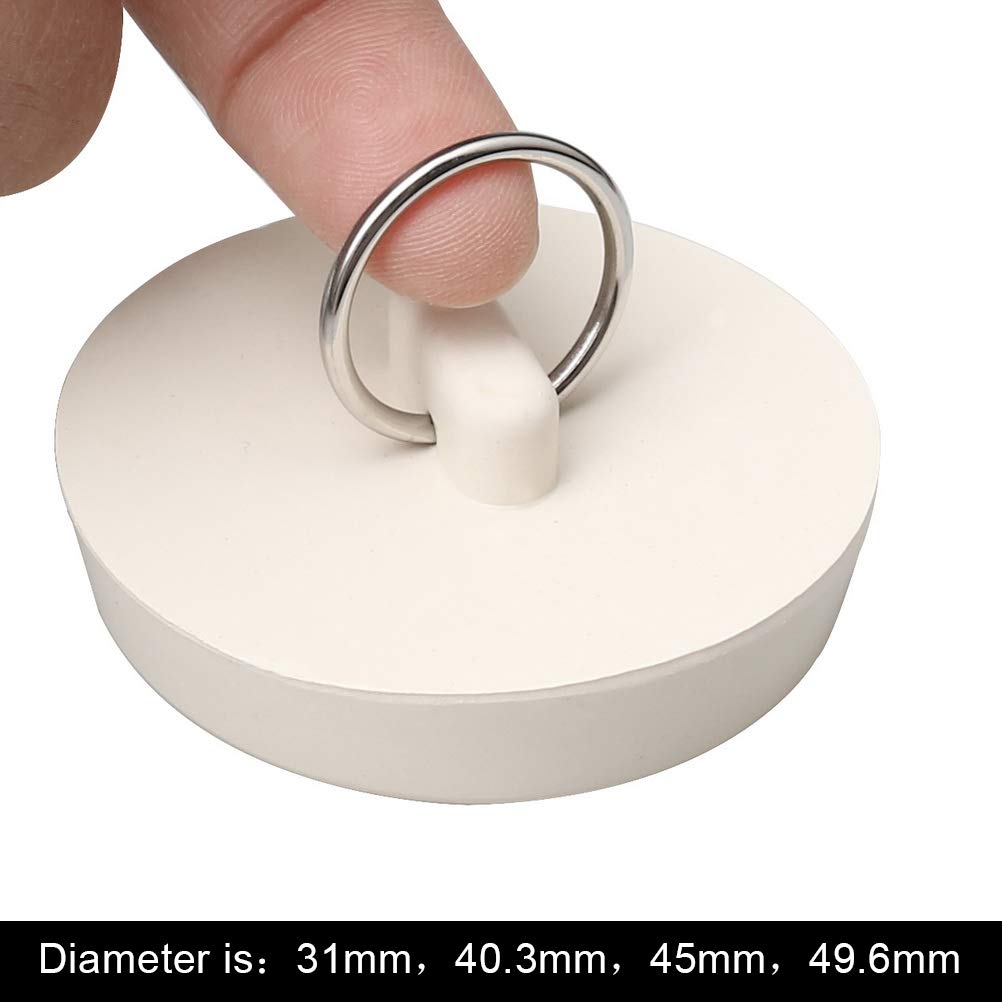 nuoshen 4 Pcs Bath Plugs,Sink Plug Rubber Drain Stopper