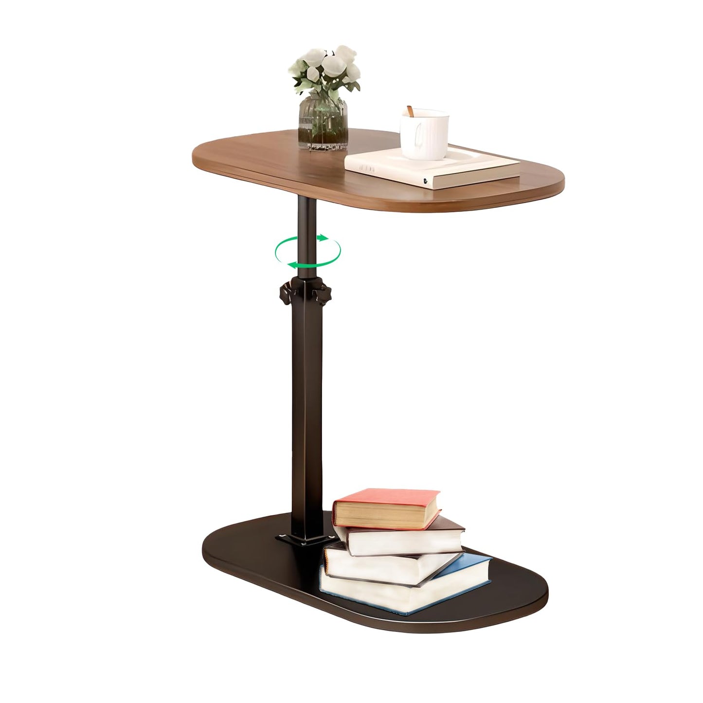 YYW Side Table TV Tray For Couch, Height Adjustable