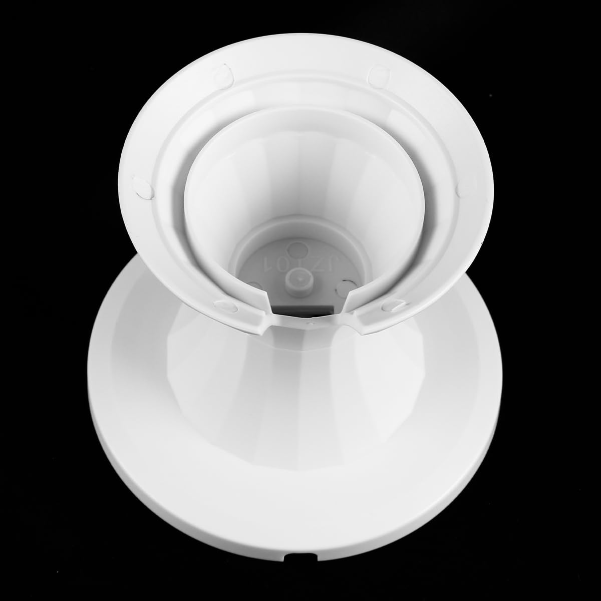 VOANZO Mini Speaker Desktop Stand, Round Wall Mount Bracket Compatible with HomePod Mini Smart Au-dio, Stylish White Design for Home Use
