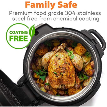 Sicheer Replacement Stainless Steel Pot Inner Pot Replacement for Ninja Foodi 8L