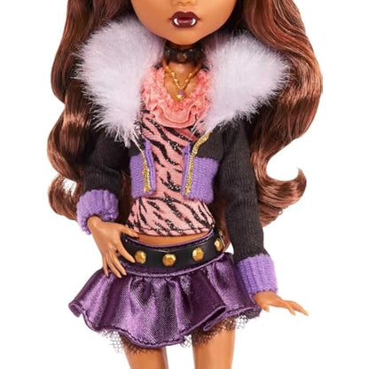 Monster High Clawdeen Wolf Boo-Riginal Creeproduction Doll with Stand & Accessories, Black (HGC30)
