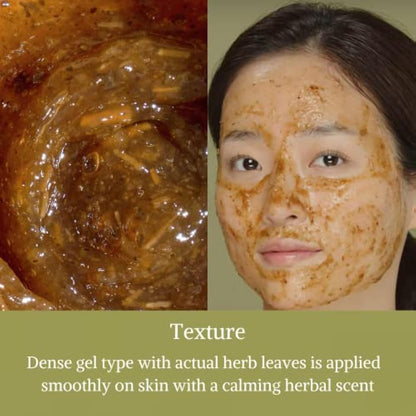 I'm from Mugwort Mask 3.88 fl oz | Natural Herb, Tea tree, Wash-off, Cooling and fast Soothing Breakouts, for Sensitive skin