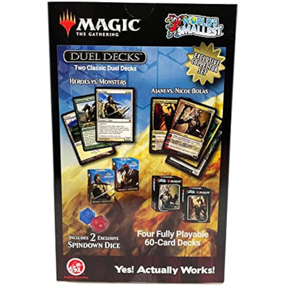 Worlds Smallest Magic: The Gathering Exclusive Collector Set Featuring Ajani VS. Nicol Bolas and Heroes VS. Monsters Duel Decks (MTGCollector)