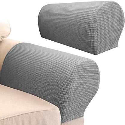 Skybook Sofa Armrest Protectors for Armchairs, Sofas, Non-Slip Armchair, 2PCS/Set Fleece Premium Armrest Covers Stretchy Chair Sofa Couch Arm