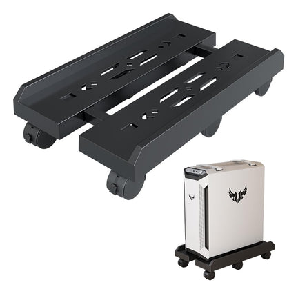 Niciksty Adjustable Mobile PC Tower Stand with Rolling Casters