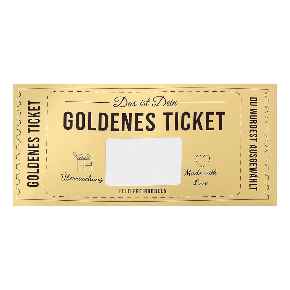 VOANZO Gift Cards Fill Yourself Out With Scratch-Off Stickers - Gold Tickets, Birthday Cards, Birthday Gifts Scratch-Off Cards For Labels