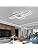 ASDMD LED Ceiling Light, 45W Modern Dimmable Ceiling Lighting, Square Ceiling Lamp with Remote Control for Living Room Dining Room Bedroom, 2700-6500K Close to Ceiling Light Fixture (White, 80CM)