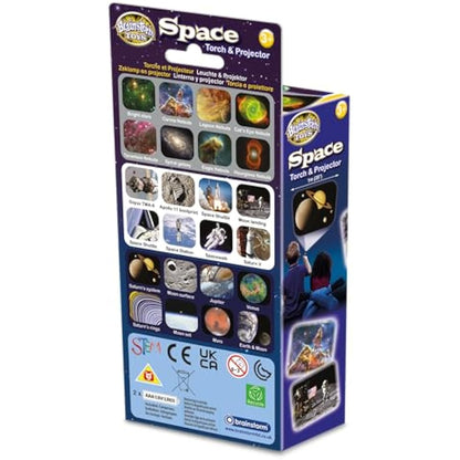 Brainstorm Toys Stem Space Torch and Projector – 24 NASA Images, Projects Clear Pictures up to 1 Metre Wide, Interactive Educational Kids Flashlight Toy