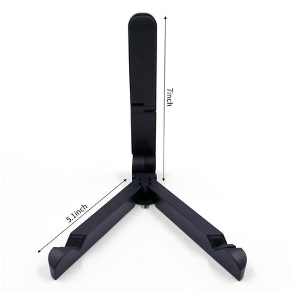 MayRecords Vinyl Record Display Stand Rack Foldable Anti-skid Multifunctional LP Albums Storage Holder Tabletop Plastic Storage Rack Black