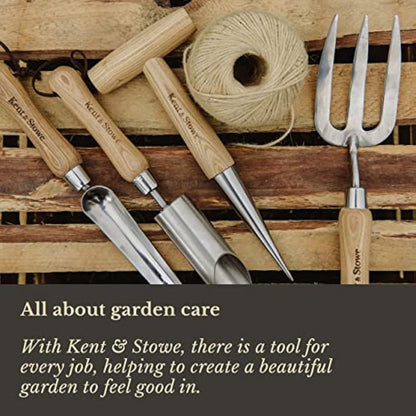Kent & Stowe Capability Trowel, Compact and Multi-Functional Garden Trowel with Serrated Edge and Hammer, Classic All Year Round Garden Tools Made from Stainless Steel and Ash Wood