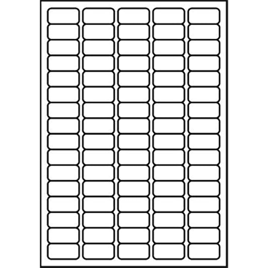 SmithPackaging A4 Self Adhesive Address Labels, 80 Labels Per Sheet, 100 Sheets, 35.6 x 16.9mm 8000 Labels