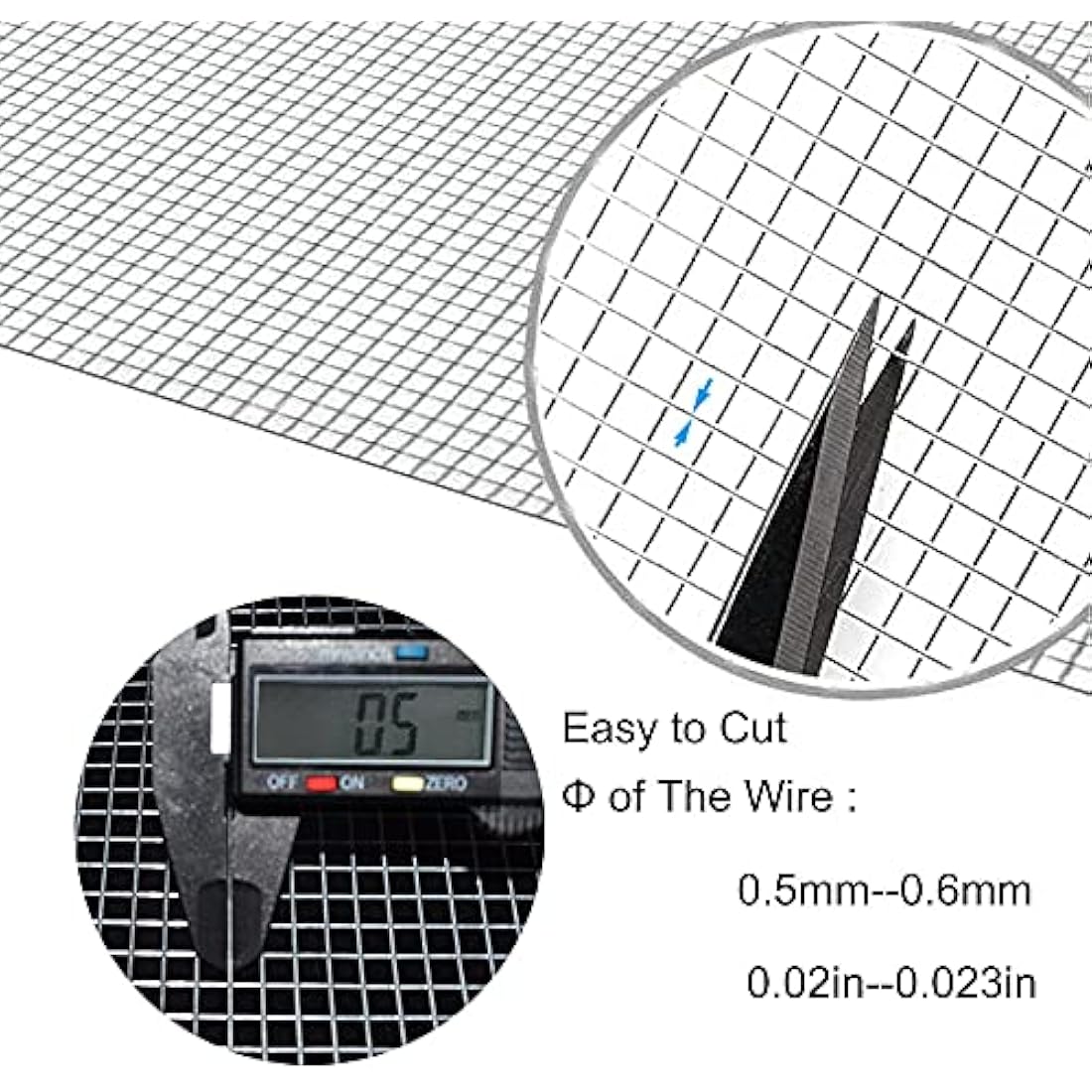 C&Xanadu Rodent Mesh 400mmX6m,Galvanised Wire Mesh Roll,Rat Proof Mesh Sheet,Welded Mesh Panels,Stop & Prevent Mice & Mouse Access