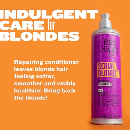 Bed Head by TIGI - Serial Blonde Conditioner - Ideal for Natural and Coloured Blonde Hair - 600ml