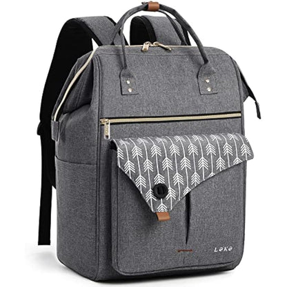 Lekesky Backpack Womens Travel Backpack Extra Large Rucksack Bag for Women Men,17.3" Backpack,Grey