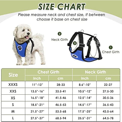 SlowTon Dog Car Harness Seatbelt Set, Pet Vest Harness with Safety Seat Belt for Trip and Daily Use Adjustable Elastic Strap and Multifunction Breathable Fabric Vest in Vehicle for Dogs