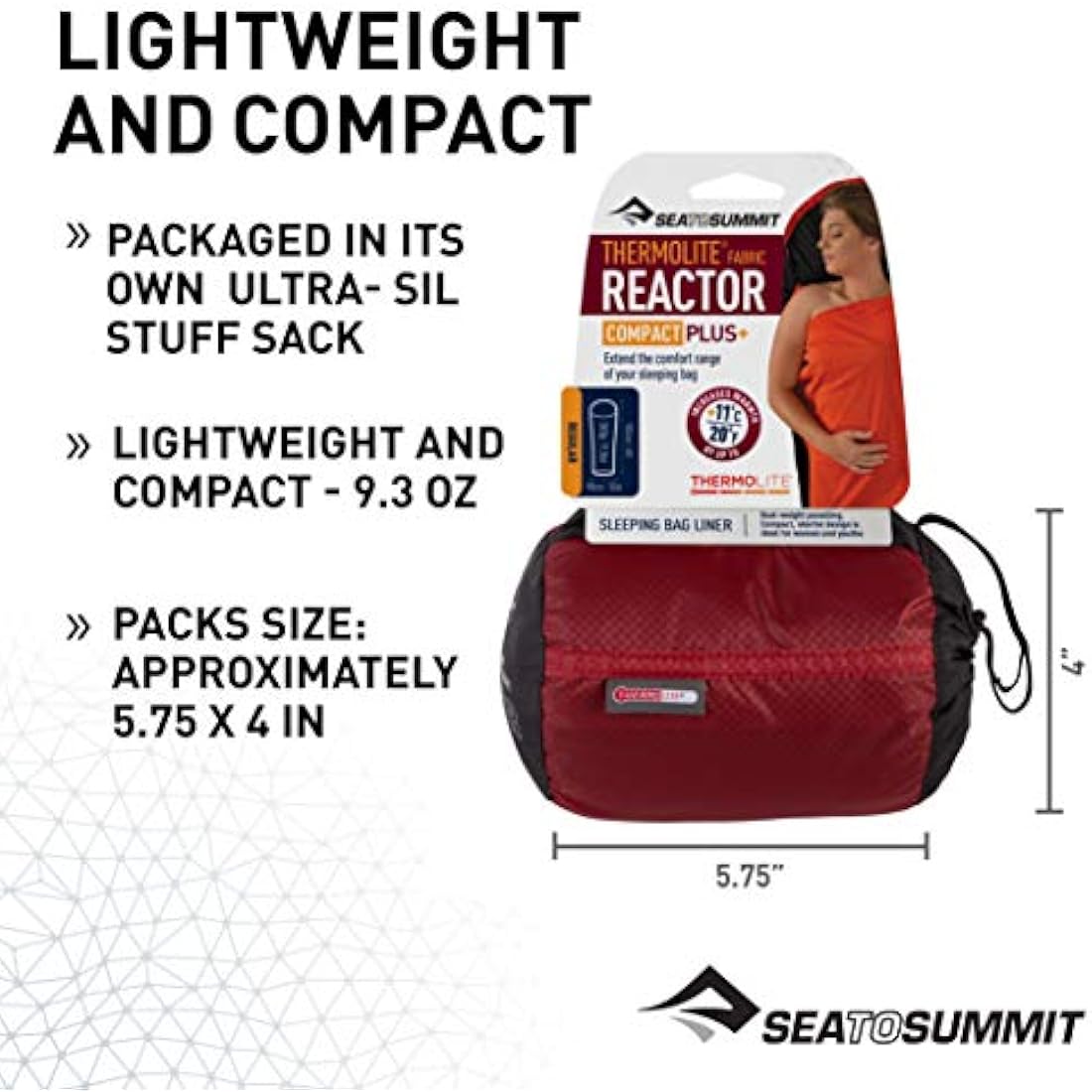 Sea to Summit Hüttenschlafsack Reactor Compact Plus
