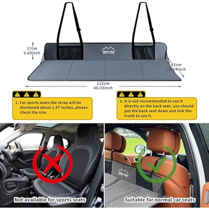 ONTYZZ Non-inflatable Car Camping Mattress Collapsible SUV Bed Mattress for Sleeping Portable Car Back Seat Extender for Car SUV Truck